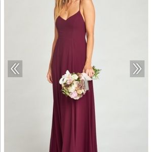 GODSHAW GODDESS GOWN ~ MERLOT CHIFFON